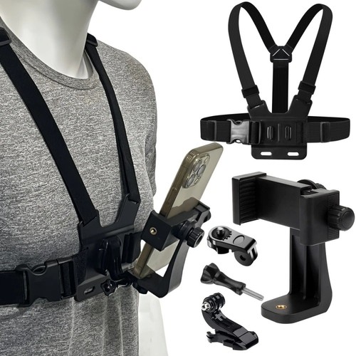 Mobile phone chest mount - phone,