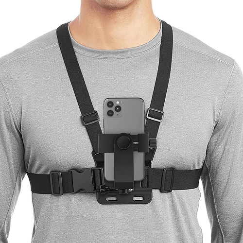 Mobile phone chest mount - phone,