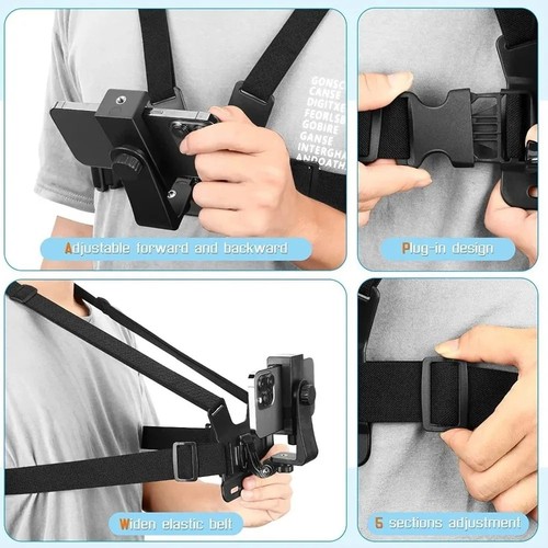 Mobile phone chest mount - phone,
