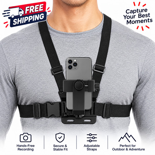 Chest mount harness strap - mount,