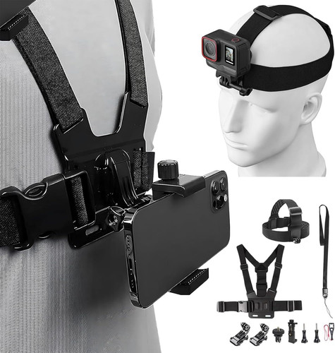 Phone chest mount harness - phone,
