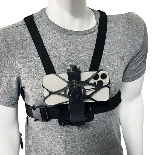 Mobile phone chest strap - chest,