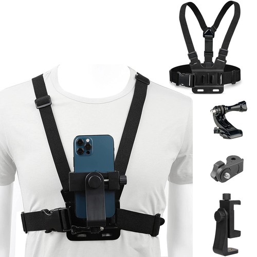 Phone chest mount strap - chest,
