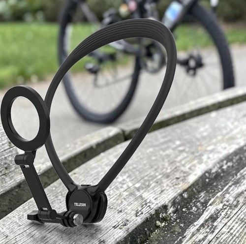 Camera neck mount strap action - neck,