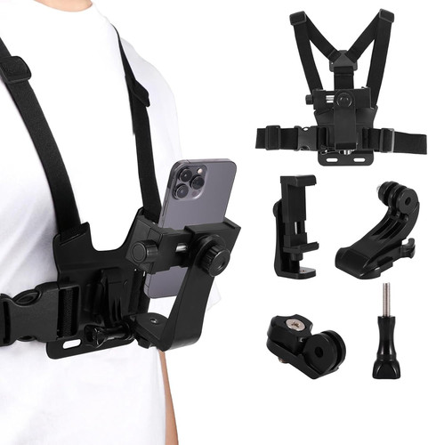 Phone chest mount - chest, harness