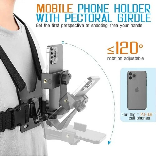 Mobile phone chest mount - chest,
