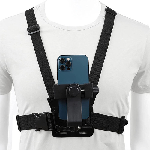 Mobile phone chest mount - phone,