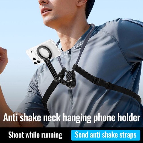 Neck mount magnetic phone - mount,